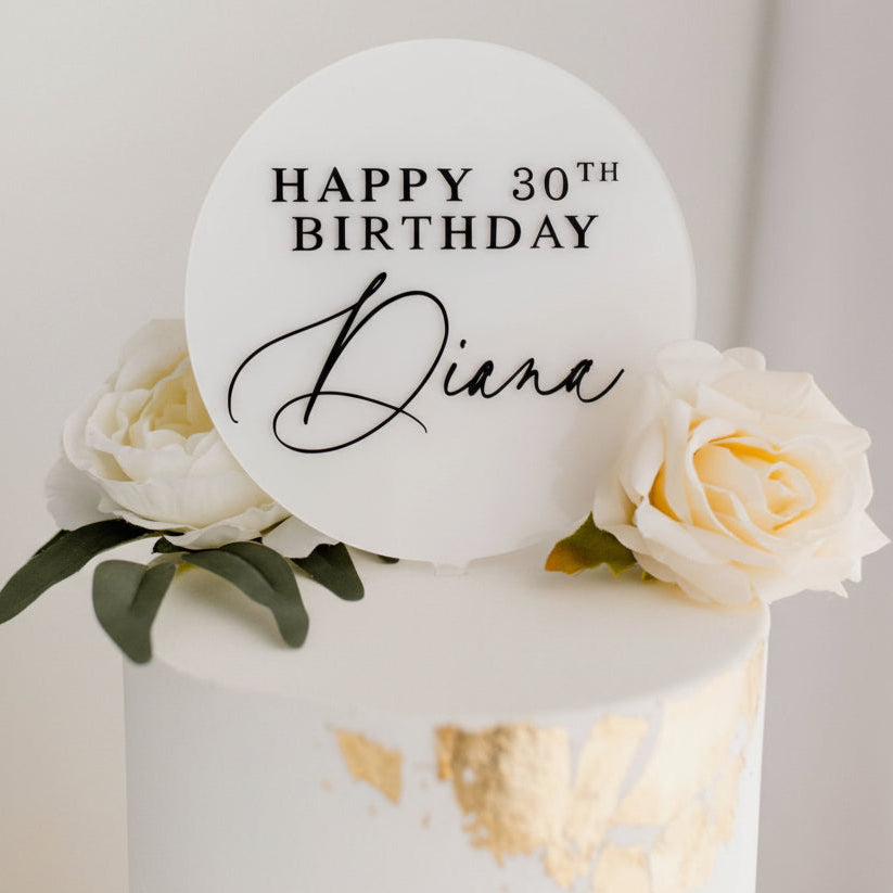 Custom Acrylic Cake Toppers