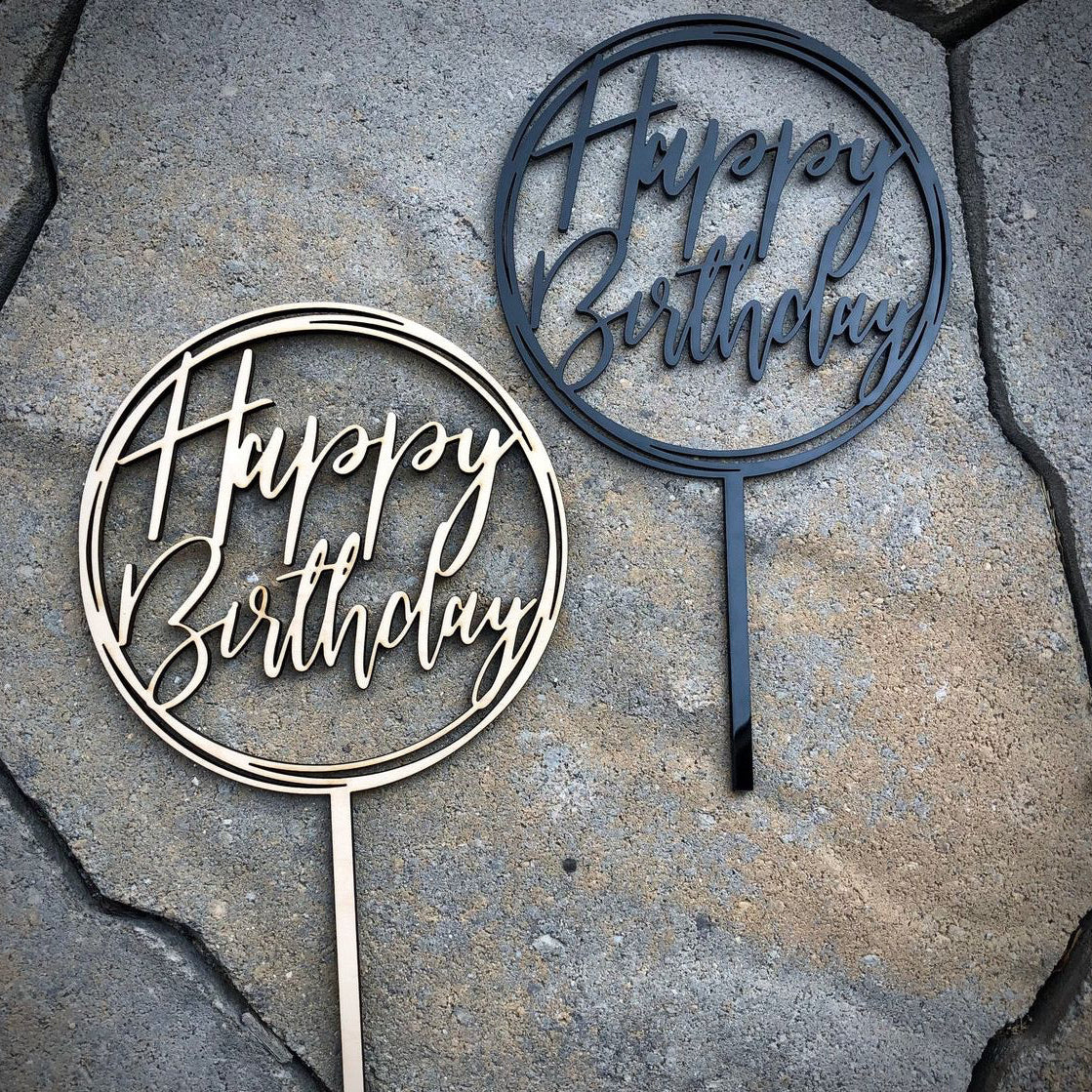 Custom Acrylic Cake Toppers