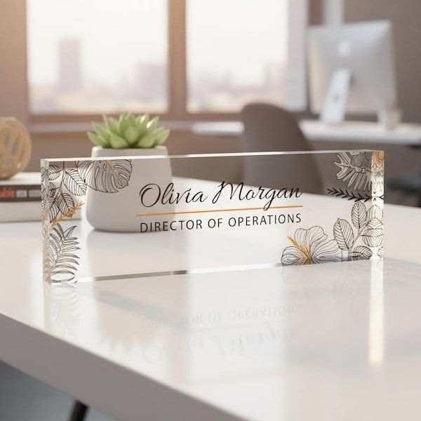 Acrylic Desk Tags