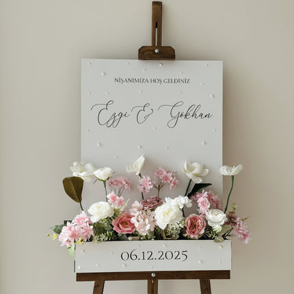Flower Box Welcome Signage