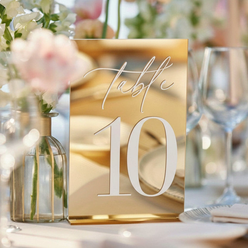 Acrylic Table Numbers