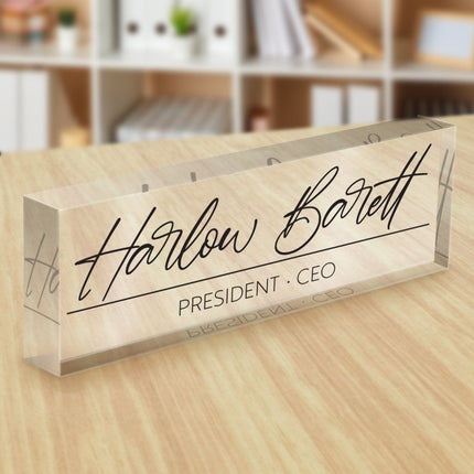 Acrylic Desk Tags