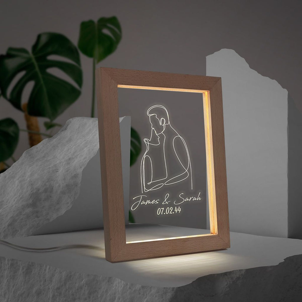 A5 LED Wooden Photo Frame