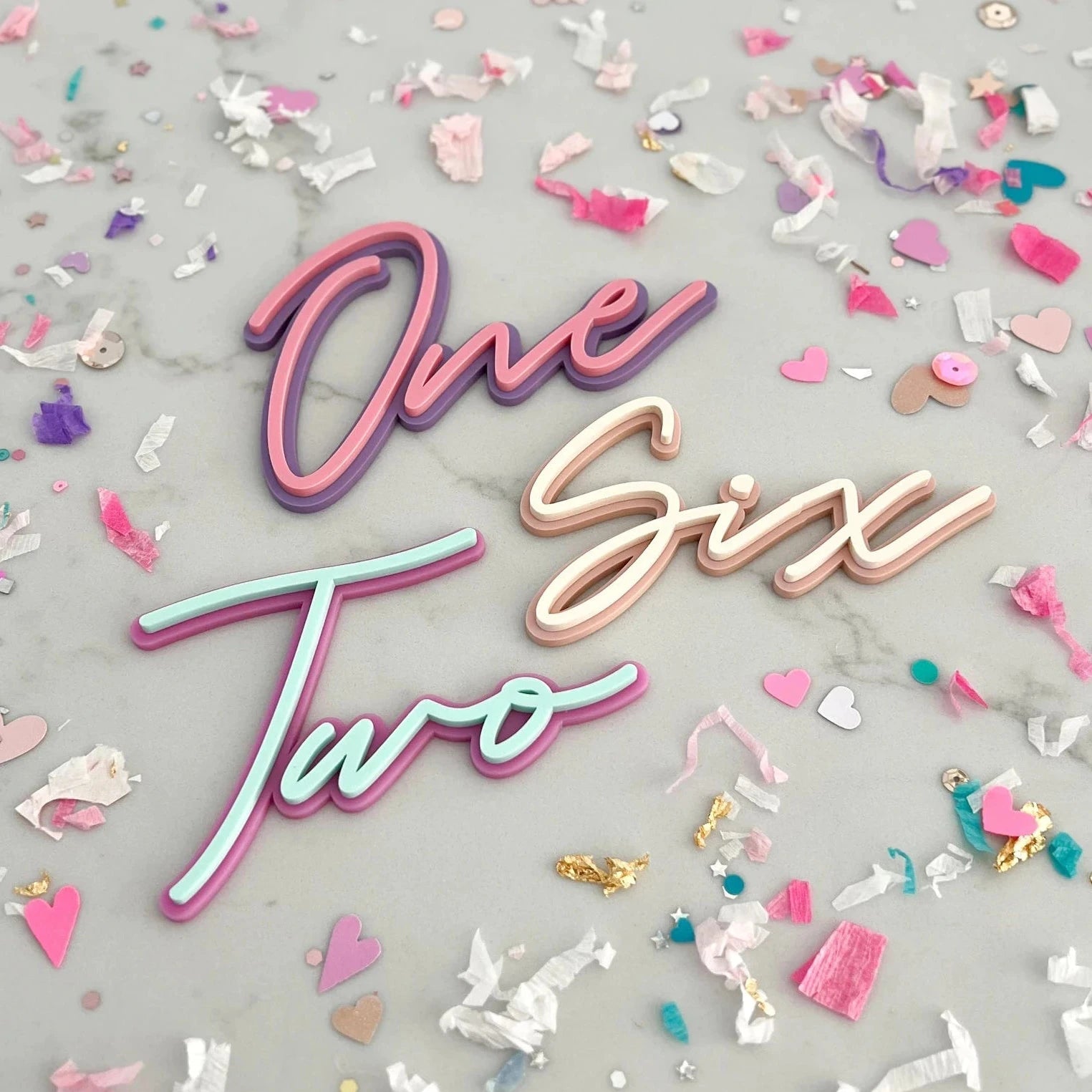 Custom Acrylic Cake Toppers