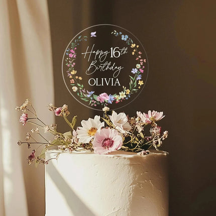 Custom Acrylic Cake Toppers