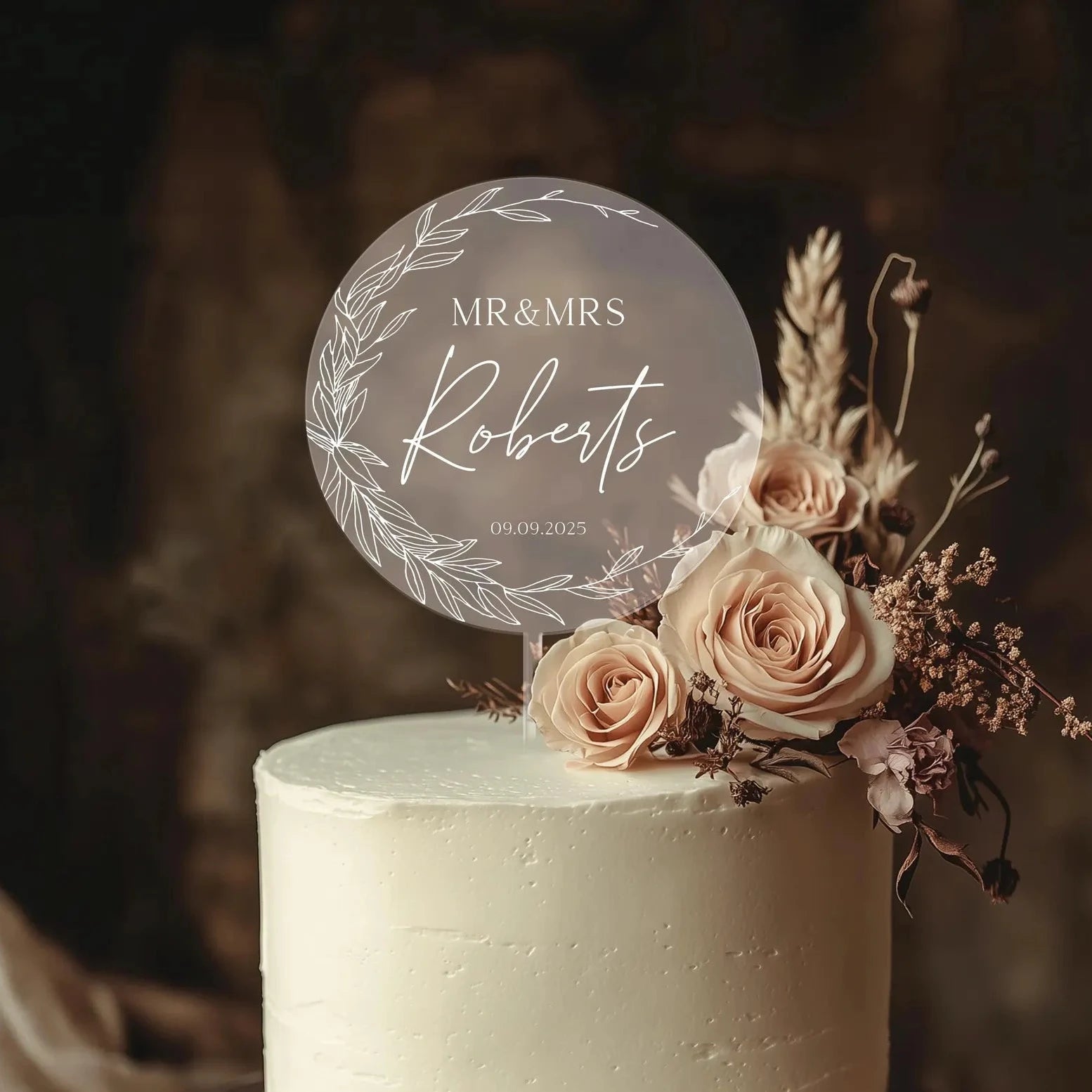 Custom Acrylic Cake Toppers